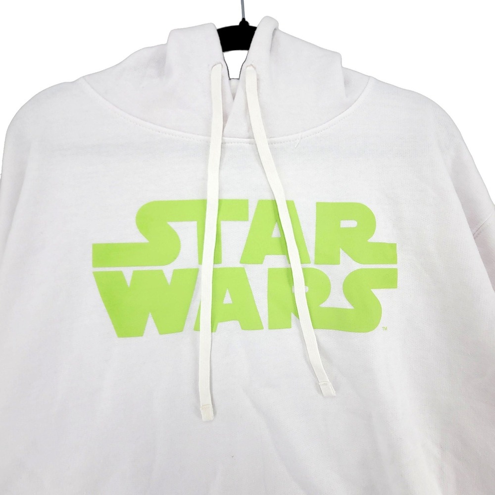 Star‎ Wars Hoodie Large White Darth Vader Graphic Pullover Disney Lucasfilm